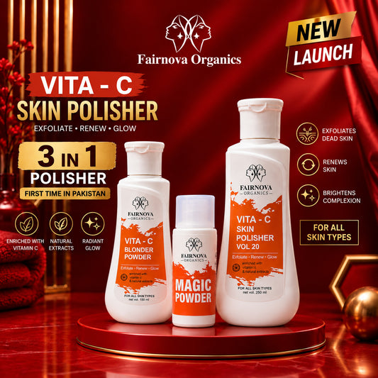 Parcel Allow To Open Vita - C Skin Polish 3 in 1 With Magic Powder - Jumboo Pack